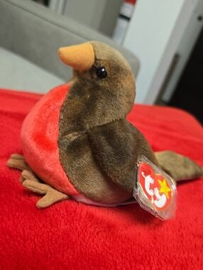Ty Brown and Red Plush Robin - Early
